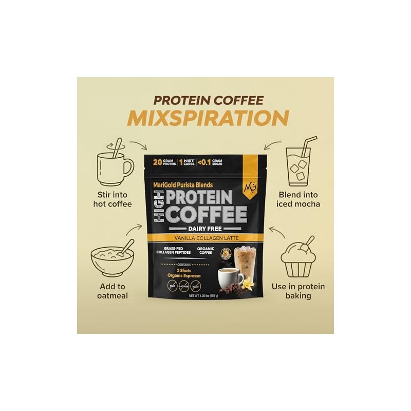 Marigold Caf con Colgeno Rico en Protenas