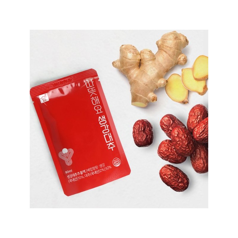 따뜻해요 생강대추(80mlx10개입) Warm Ginger Jujube (80ml x 10 packs)