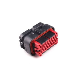 E-Car Connection Universal Waterproof AMP Automotive ECU Connector 776164-1 776286-1 776273-1 770680-1 Plug & Socket Housing with Terminals (23 Pin, Black)