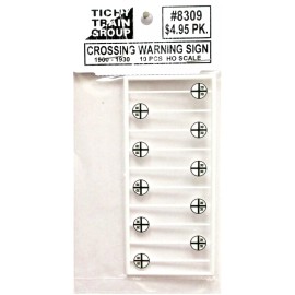 Tichy Train Group HO Scale Tichy Train Group 8309 Very Early Pre-1930s Crossing Warning pkg (36)