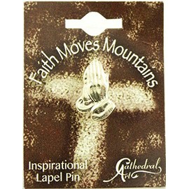 Cathedral Art Praying Hands Inspirational Lapel Pin