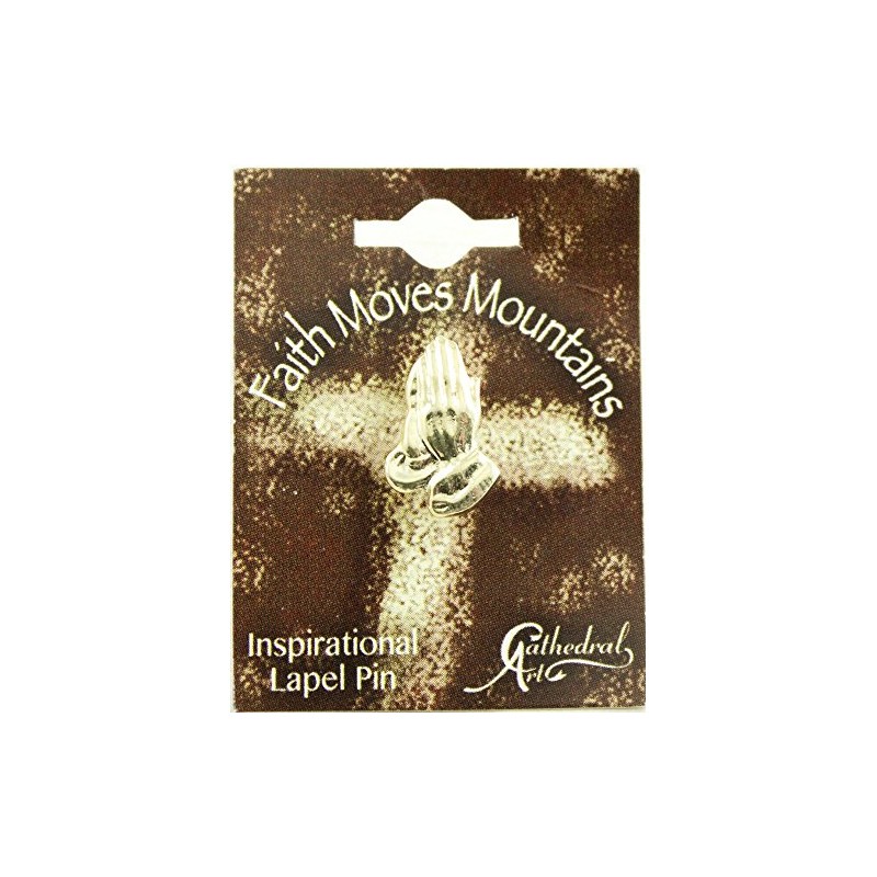 Cathedral Art Praying Hands Inspirational Lapel Pin