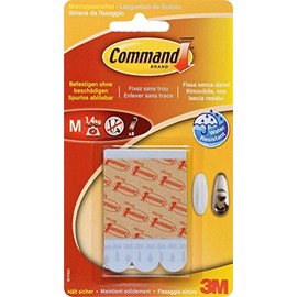 Command W17021 Strips, Waterproof, Detachable, 1400 G, 24-He Wraps, 8 Strips, Size M