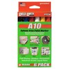 U-Mark Industrial Paint Marker, A10 6-pack Black/Blue/Red/White/Yellow/Orange 10150, Assortment pack,