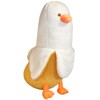 shownicer Plush Toy Banana Duck Stuffed Toy, Kawaii Duck Plush,