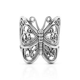 Butterfly Ring 925 Sterling Silver US Size 6 7 8 9 (6)