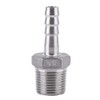 Hose Connector Ribbed Male Thread Stainless Steel SS304 55° BSPT