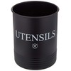 Steelware Central Utensil Holder Large Crocks Kitchen (black)