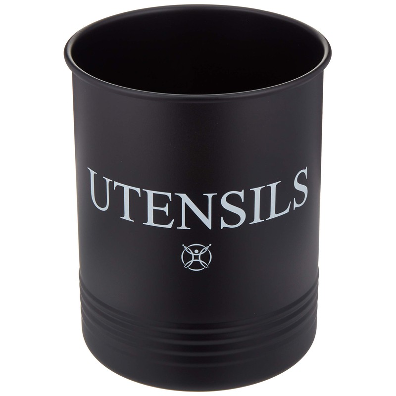 Steelware Central Utensil Holder Large Crocks Kitchen (black)