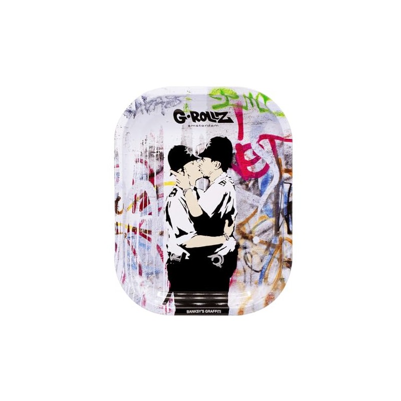 G-Rollz Rolling Tray, Rolling Tray, Rolling Mat, Tray with Banksy
