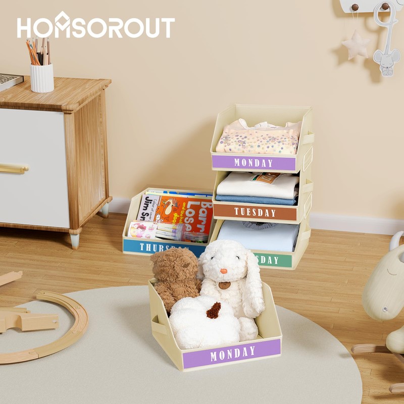 Homsorout Closet Organizers and Storage - 5 Tier Shelf Organizer