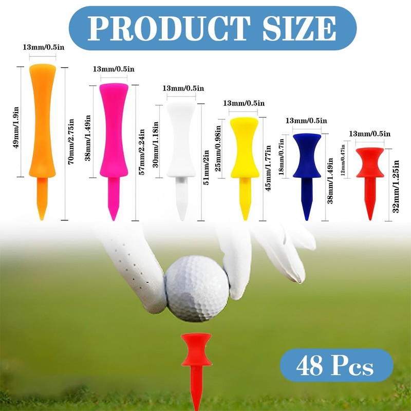 Golf Tees Plastic Golf Tees Tee Set for Driver Value