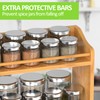Bambition Bamboo Spice Rack Organizer, 3 Tier Spice Jars Shelf