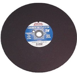 Virginia Abrasives™ 424-11214 Concrete Masonry Cutoff Wheel, 14" X 1/8" X 1" (Pack of 10)