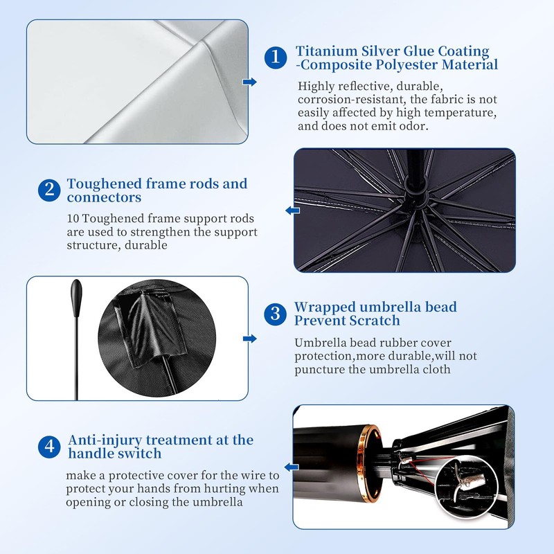 Sxiio AVAN CAR WINDSCREEN FOLDING SUN SHADE - REFLECTIVE MATERIAL