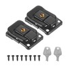 PATIKIL Suitcase Lock Hasp 1.6" x 1.10",2Pcs Iron Toggle Catch