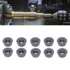 10 Pcs Lathe Carbide Blade Round Wood Turning Cutter High
