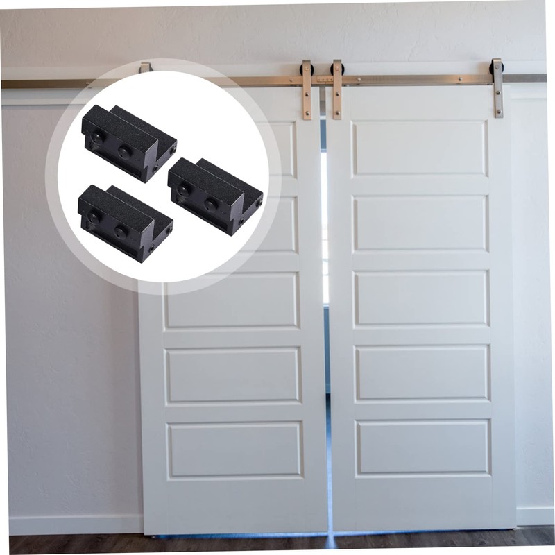 CORHAD Barn Door Stopper for Track 3pcs Sliding Door Limiter