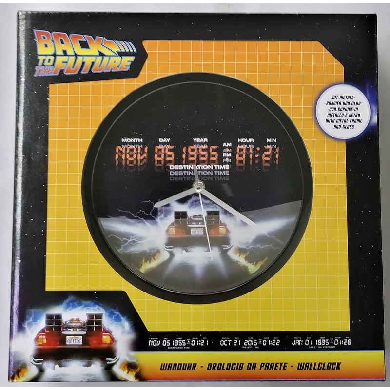Joy Toy BTTF Wall Clock in Metal 24 cm -