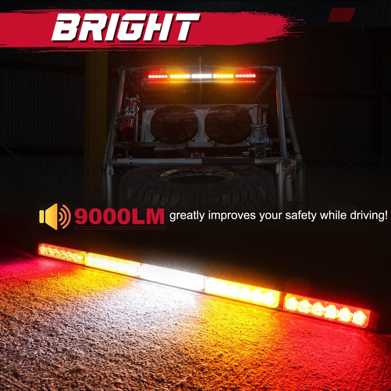 OFFROADTOWN 30inch LED Chase Light Bar Off road Rear LED