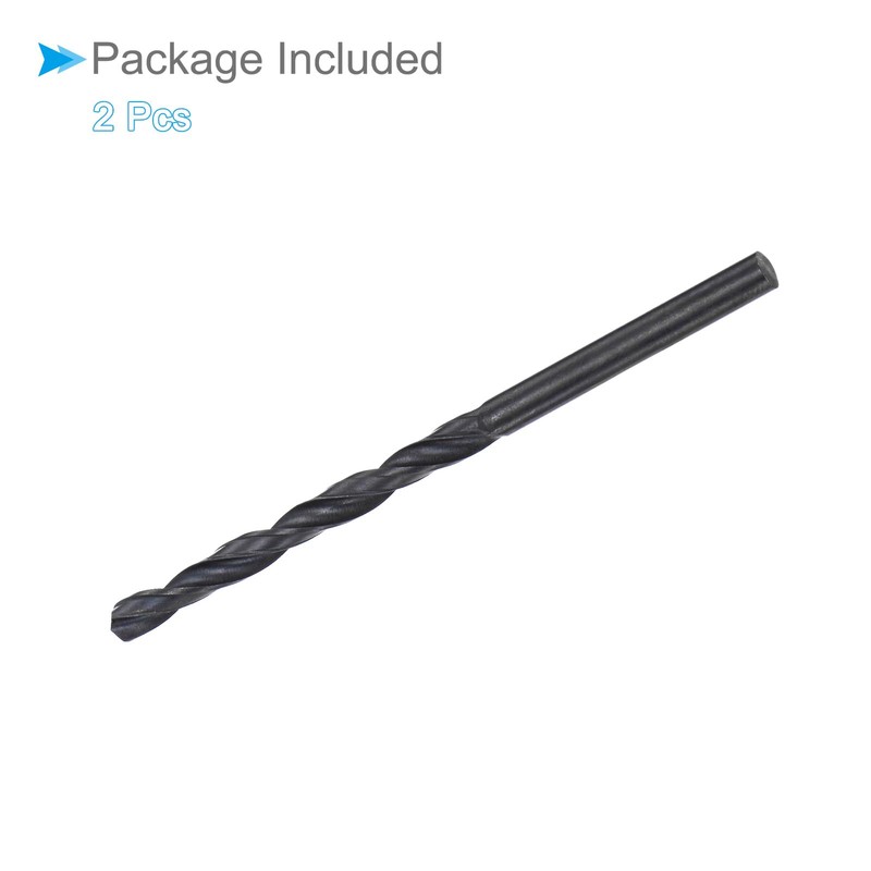 CoCud ツイス トドリルビット 4mm 切削直径 0.16" シャンク 高速度鋼黒オキサイドコーティングジョバービットセット 金属 木材