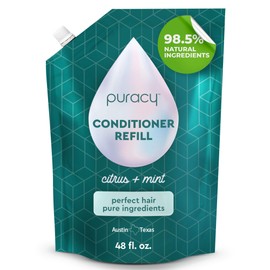 Puracy Conditioner for Fine, Medium, and Color-Treated Hair - Pure Ingredients for Cleaner, Silkier Hair Longer, 98.95% Natural (48 Ounce)