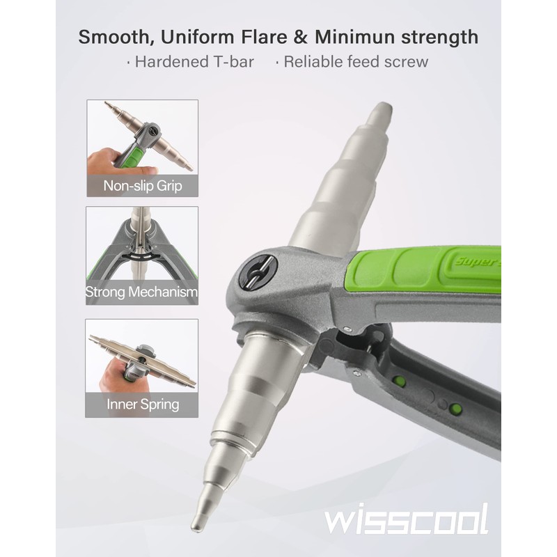 Wisscool Handheld Swaging Tool Copper Tube Expander HVAC Swage Expandiing