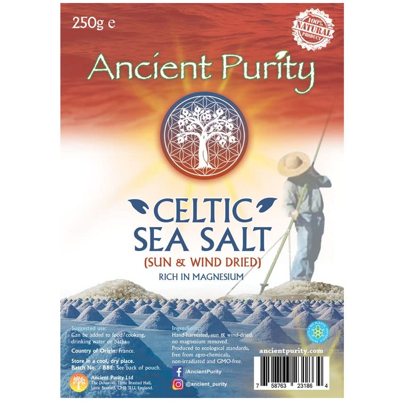 Celtic Sea Salt "Natural Real Grey Salt" 250g (No Magnesium