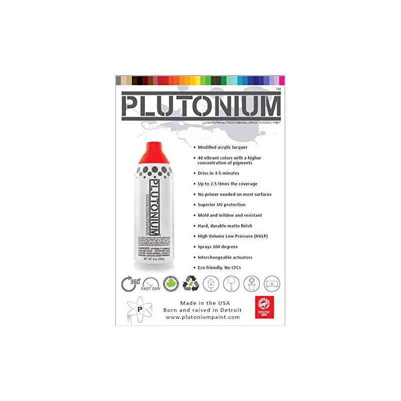 Plutonium Paint Ultra Supreme Professional Aerosol Spray Paint, 12-Ounce, Twig