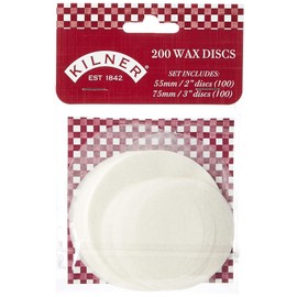 Kilner Pack of 200 Preservation Wax Discs, White