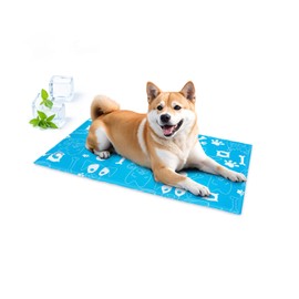 Ownpets Dog Cooling Mat 39.4"x23.6" Water-Filled Gel Technology for Pet Summer Heat Relief, Leakproof Pet Cooling Pad with Fun Animal Graphic Design for Dogs & Cats (L)