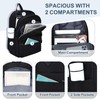 RAVUO Backpack for Men, Water Resistant Black School Backpacks Large