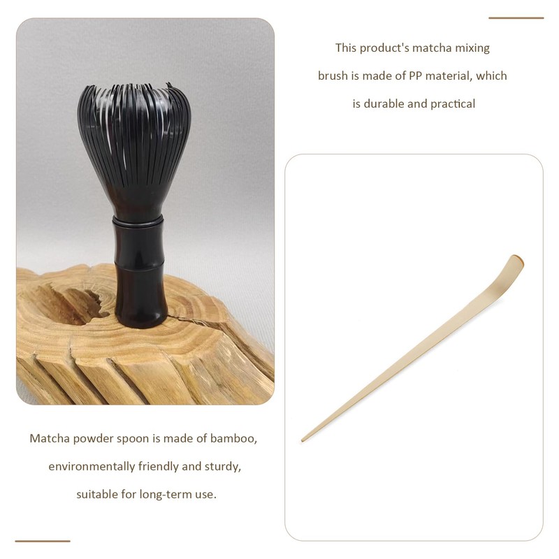 RNSKFG 1 Matcha Stirring Brush And 1 Matcha Powder Spoon,