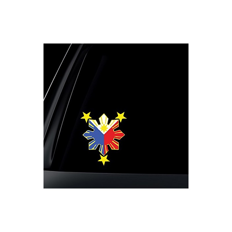 World Design Philippine Flag Sun Car Decal/Stickers