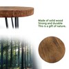 OBTAIN OBTAIN Plant Stand Indoor Outdoor, Wooden plant Stool, Mid