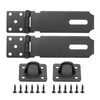 SYOWADA 2 Pcs 5" Door Hasp Latch Lock, Stainless Steel