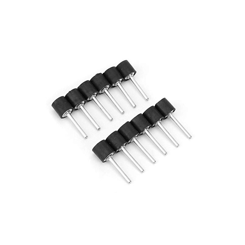 12Pcs Iron Polishing Sanding Drum Holder Rubber Mandrel Standing Sleeve