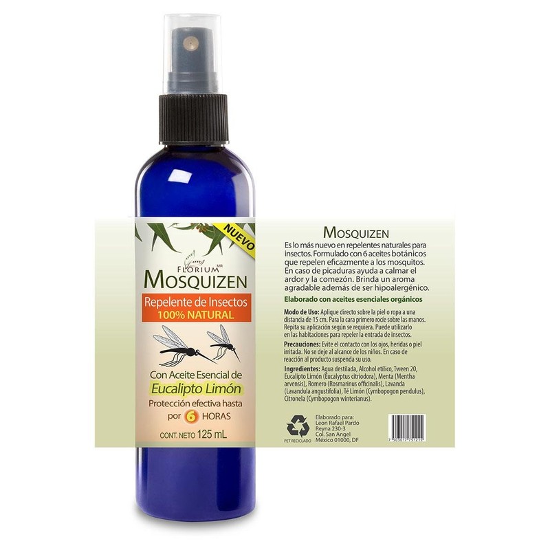 Mosquizen - Repelente Natural Para Mosquitos 125 ml Auténtica Aromaterapia