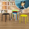 VECELO Stackable Stools for Classroom, 12" Height Plastic Portable Stacking