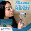 MineralStream Chakra Showerhead with Natural Gemstones, Therapeutic Crystals, Purification of