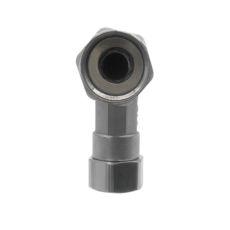 Fitvell 2PCS Stainless Steel 90 Degree Elbow Flexible Movable Connector