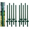 Metal Fence Post Green 4 Feet, Pack of 10, for