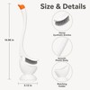 Swan Toilet Brush Set for Bathroom - Long Handle Dense