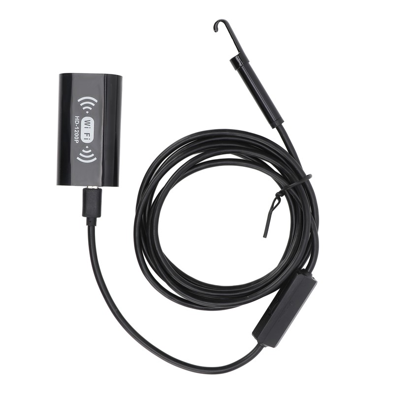 8mm Wifi Industrial Endoscope Inspection Camera 1200P HD Lens IP68