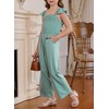 DOKOTOO KIDS Girls Jumpsuit Casual Wide Leg Ruffle Sleeveless One