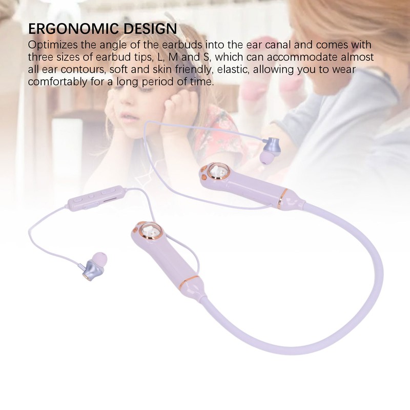 Neckband Earbuds IPX5 Bluetooth 5.3 Wireless Cat Pattern RGB Backlight