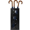 Seuqhck Metal Umbrella Holder, Square Freestanding Umbrella Stand Bucket Storage