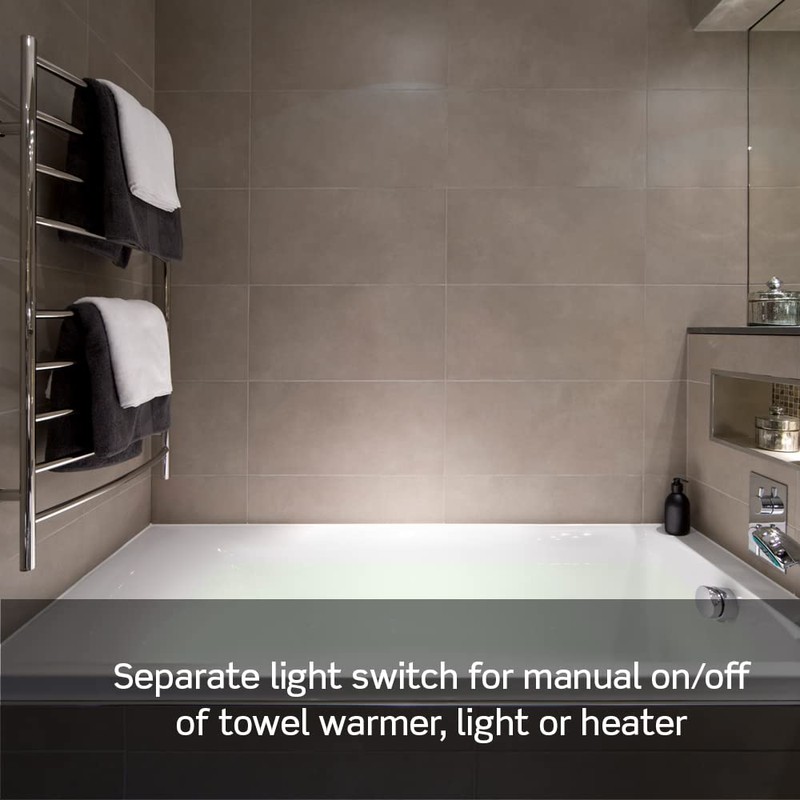 Leviton Dual Combination Humidity Sensor with Separate Light Switch, Automate