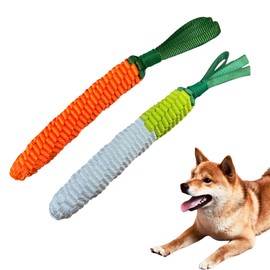 Juguetes masticables para perros para aburrimiento, juguetes dentales de limpieza de dientes, juguetes de cuerda para perros, juguetes de zanahoria y 