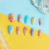 Melines 3D Handmade Press On Nails - Tropical Florals Beach